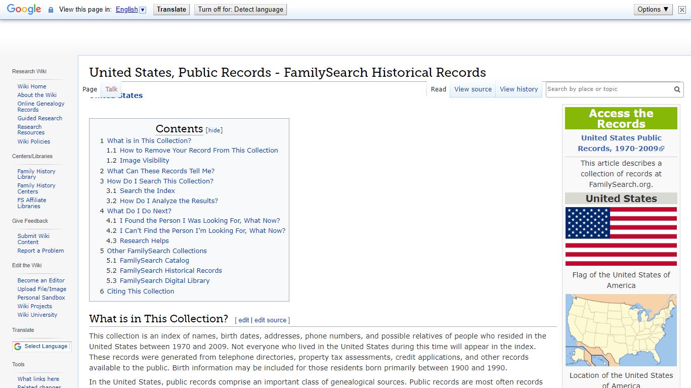 United States, Public Records - FamilySearch Historical Records